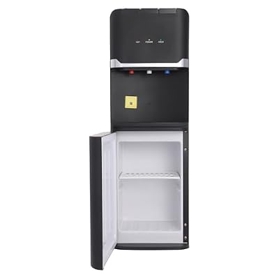 GXFCHYL Freestanding Hot and Cold Water Cooler Dispenser Top Load Hot & Cold & Warm Water Dispenser Top Loading Water Dispenser for Home Office Commercial Place (Black)