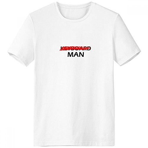 T-shirt blanc Crew-Neck Homme vêtement de sport léger de printemps et été taille M