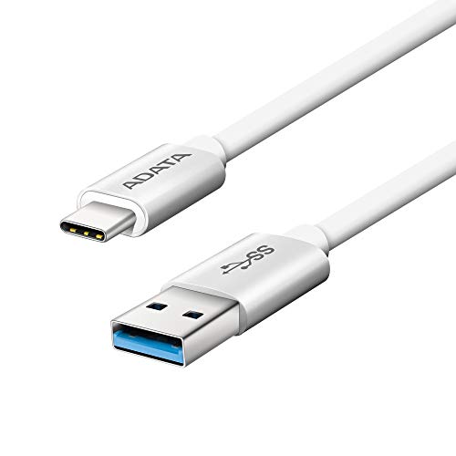 ADATA - USB Cable - USB Type A (M) to USB-C (M) Reversible - USB 3.0-1 m - White