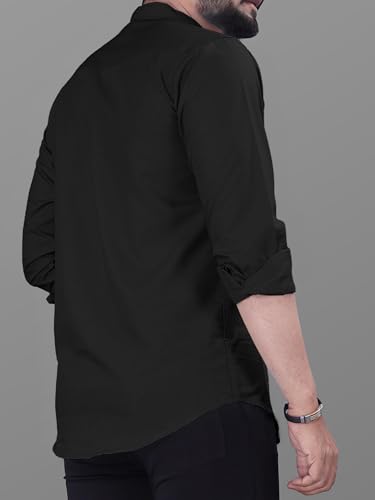 Image of Noble Monk Men's Pure Cotton Regular Fit Formal Shirt |Full Sleeve Men's Shirt