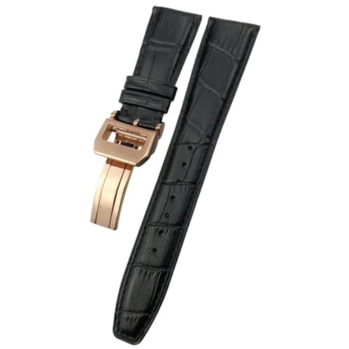 Bracelet de montre 21mm en cuir d'agate pour IWC Portugieser