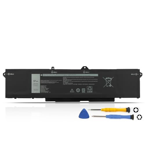 Image of 97Wh 9JRV0 Battery for Dell Precision 3561 3571 3581 Mobile Workstation Latitude 15 5521 5531, Alien-ware m17 R5 2022,m18 R1 R2 2023 2024 AMD Gaming P104F P104F003 P104F007 P104F008 P127F P127F002