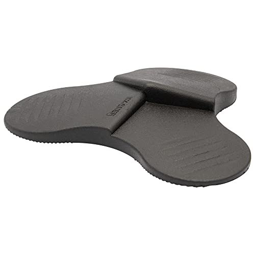 WAGNER Door Wedge/Doorstop 3STOP Color - Ø 4.25 x 1.18 in, Black Design Wedge Made of high Class Synthetics, to be Pushed Underneath Doors, with 3 Different Wedge Heights - 15698801