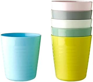 Kalas 2 x Childs Plastic Mug Pastel Multicoloured 8 x 17 Centimetre
