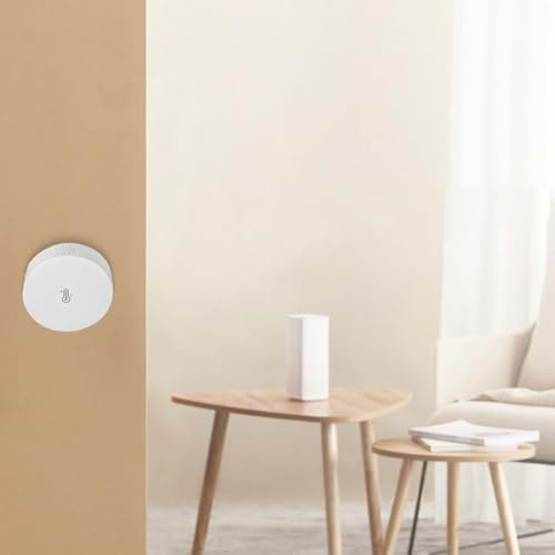 Sensor temperatura y humedad interior ZigBee compatible con iHost Hub V3 y alarmas Alexa 5