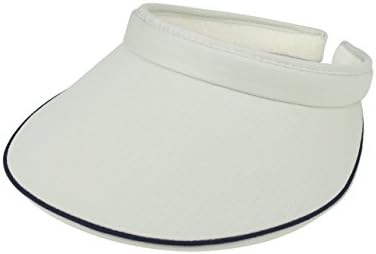 MG Women's Cotton Twill Clip-On Visor-4115-PUTTY