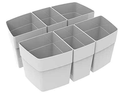 Image of Storex Sorting Cups for Large Craft Caddy (Sold Separately), 36-Pack, Gray (00980A06C)