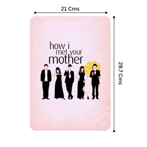 Image of Zesta Bathroom Decor Items Washroom Decor Tin Sign | Aesthetic Posters Wall Poster for Bedroom | Magnetic Cafe Decoration Items /Restaurant Decorations Items | Quirky Home Decor Bar Accent (Himym)