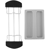 SHINEOFI Edelstahl Toastständer mit Schutzdeckel Toaster Wärmeständer aus Hitzebeständigem Metall Spülmaschinenfestes Sandwich und Brotgestell für Küchenzubehör