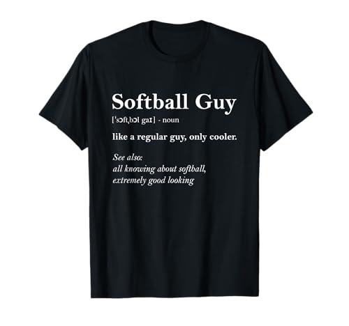 Softbol Guy Definition Boy Softbol Regalo Softbol Jugador de Softbol Camiseta
