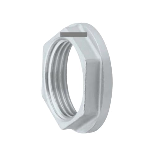 Contratuerca hexagonal de 1/4" BSP en acero inoxidable 304 para tuberías fijas 4