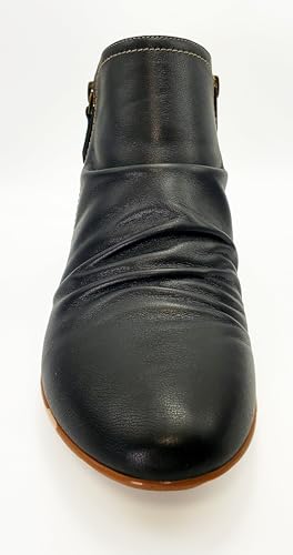 Revere Plymouth Women's Wedge Ankle Booties – Premium Leather with Contoured Arch Support and Customizable Orthotic-Friendly Design3