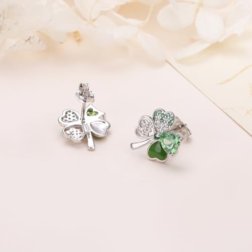 Boucles d'oreilles trèfle en argent pour illuminer votre Saint-Patrick - 5