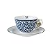Produktbild Laura Ashley - Cappuccino Tasse und Untertasse - Blueprint Sweet Allysum - 2-teilig - Ø9,5cm