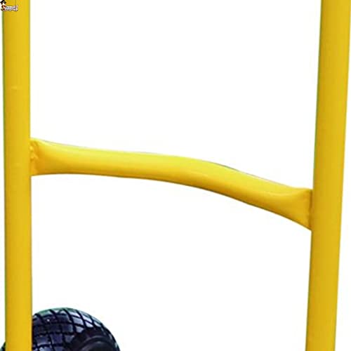 BricoLoco Kruiwagen, belastbaar tot 200 kg, robuust en robuust, stalen behuizing, compact design, handgreep met… - Image 4