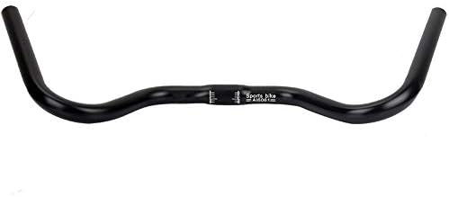 Vintage Road Bike Handlebar 25.4mm Clamp Aluminum Alloy Drop Bar for Touring Cyclocross Bicycle Riders Seeking Classic Style and Comfortable Hand Positioning