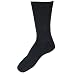 SOK Men's Extra Large and Wide Thin Casual Black Socks 2 pairs sizes: 14 - 17