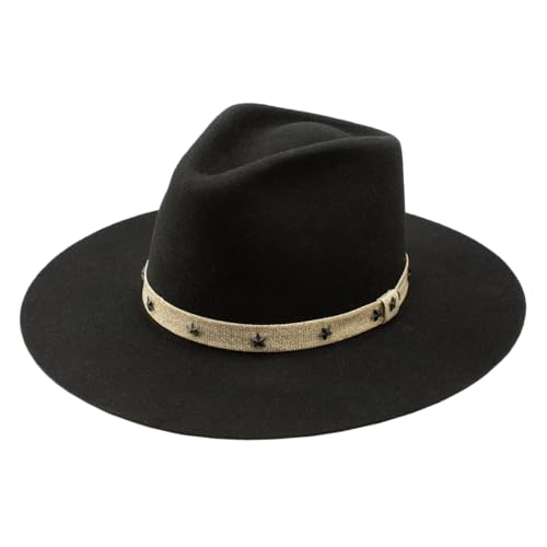 Charlie 1 Horse C1H x Lainey Wilson Fly Me to The Stars Wool Fashion Hat (US, Alpha, Large, Black)