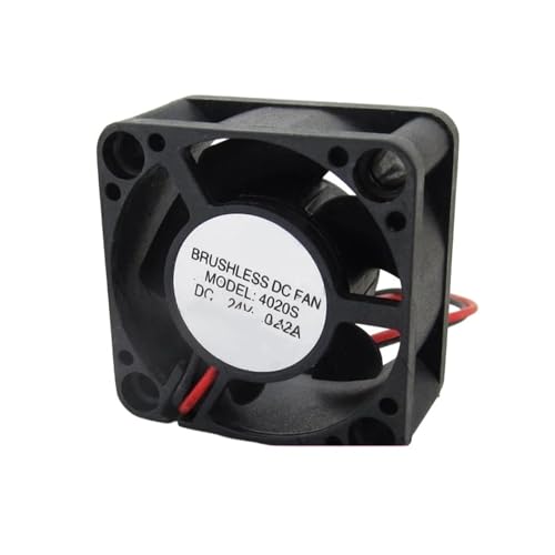 Ventilador 24V 40x40x20mm silencioso de 5 aspas que disipa el calor en placas y circuitos integrados