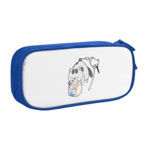 犬と猫どっちも飼ってると毎日たのしい1 (5) ユニセックス 多目的収納ペン袋 耐久性 One Size(10.5×21×5cm ) ポリエステル素材 二層構造 筆箱 小物入れ 日常/アウトドア 使える