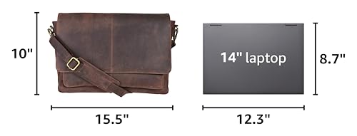 Oak Leathers Handcrafted Vintage Messenger Bag