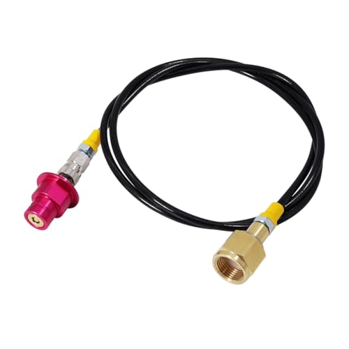 Peowuieu Adaptador de Manguera de CO2 para Máquina de Refrescos, Adaptador de Manguera Directa para Tanque de CO2 para Máquina de Agua con Gas Duo/Terra/Art/Crystal3.0/ de 60 Pulgadas A