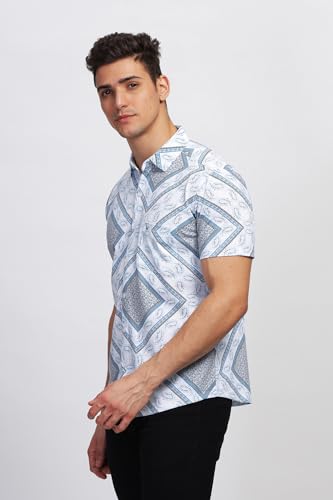 Image of BULLMER Trendy Regular Fit Printed Causal Shirt for Men