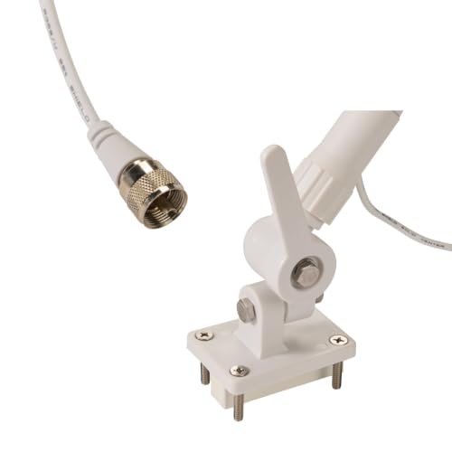 Image of Cobra 8Ft Fiberglass VHF Marine Antenna, Corrosion-Resistant, Clearer Communication with Extended Range
