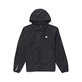 Volcom Men's Wavern Water Resistant Windbreaker Light Jacket Black X-Large