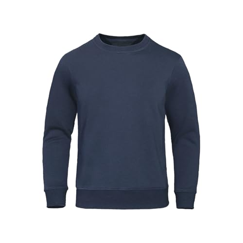 Oversized Pullover Solid Color Warm Mens Clothes Fashion Crewneck Hoody Casual Loose Sweatshirt Oversize Street