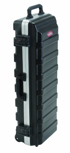 Image of SKB Compact Stand Case 36-1 /2 x 11-7 /8 x 8-1 /4 with Wheels & Straps, TSA Latches, Over molded Handle