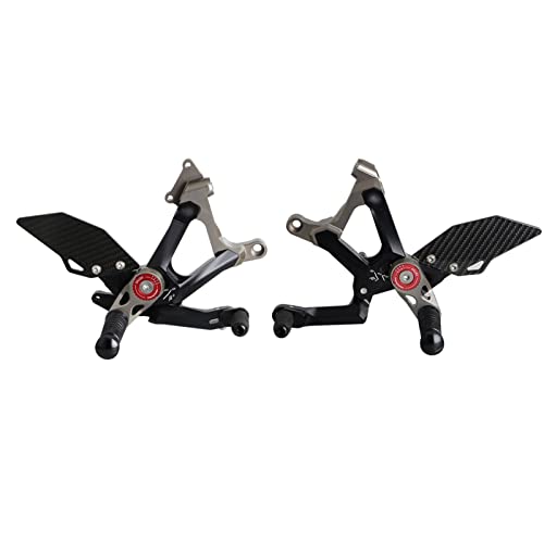 Commandes reculées carbone Panigale V4 pour session circuit et conduite sportive sur route