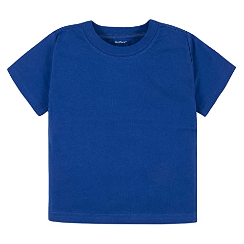 Image of Gerber Baby & Toddler 5-Pack Solid Short Sleeve T-Shirts Jersey 160 GSM