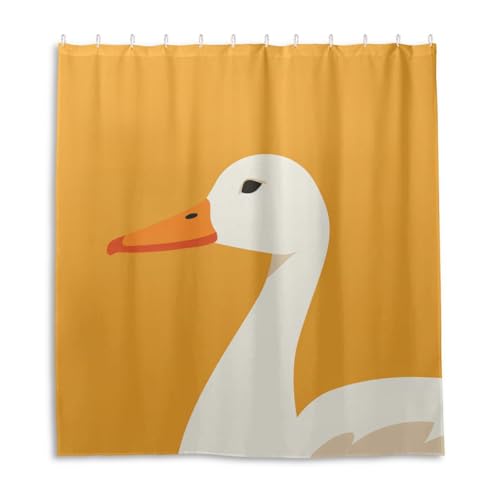 Rideau de douche en polyester de qualité supérieure motif canard - 2
