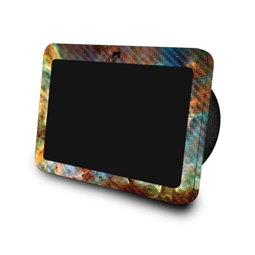 Image of Carbon Fiber Skin Compatible with Amazon Echo Show 8 (3rd Gen, 2023) - Space Cloud - Premium 3M Vinyl Protective Wrap Decal Cover - Easy to Apply, Crafted in The USA by MightySkins