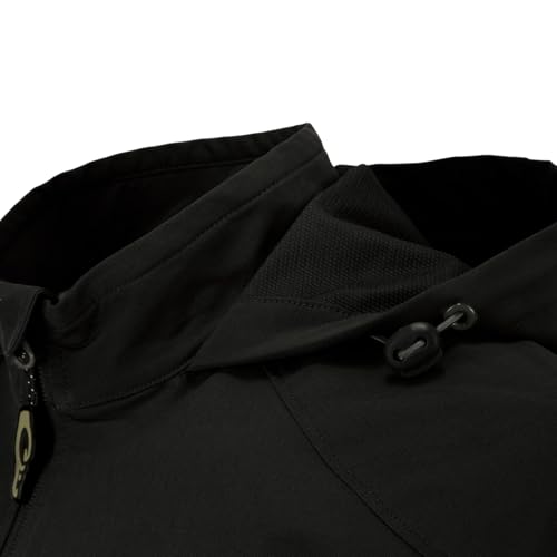 DRAKE Men's Rain Brake Durable Adjustable Lightweight Stretchy DWR Water Repellent Outdoor Casual Softshell Hooded Jacket3