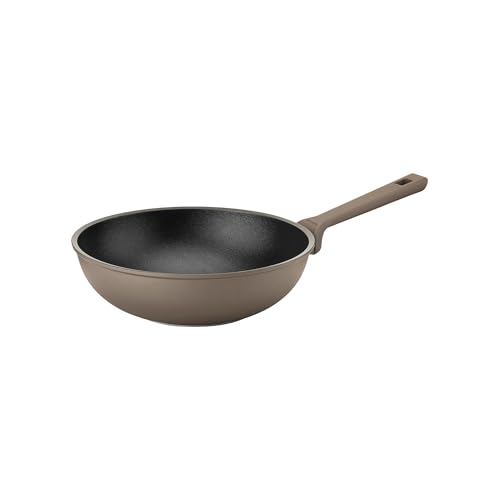 Wok de aluminio antiadherente 28 cm bronce miniatura 1