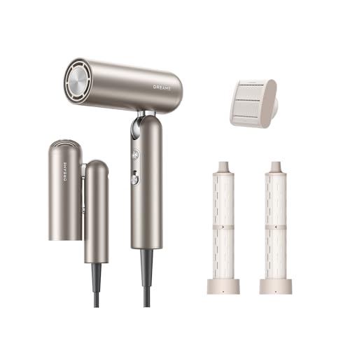 Dreame Pocket Neo Sèche-cheveux Grande Vitesse, 3 formes pliables,300 g, moteur de 110 000...