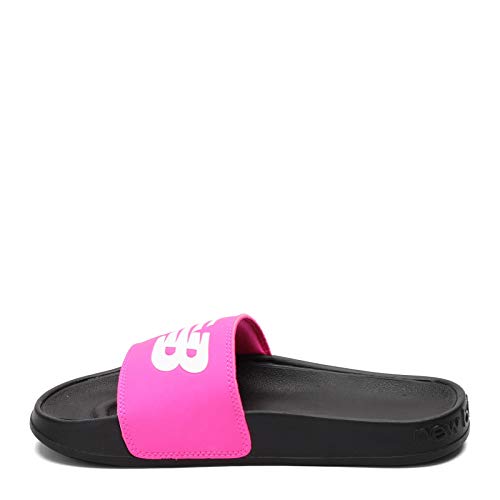 New Balance New Balance Women's 200 V1 Slide Sandal, Black/Pink, 6