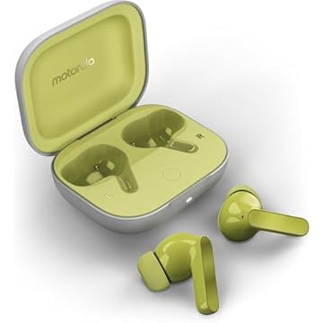 Motorola Moto Buds XT2443-1 Dynamic ANC, Triple Mic. Array, IPX IP54, Bluetooth 5.3, Dolby Atmos-Sound - (verde)