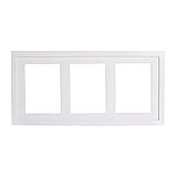 IKEA RIBBA Rahmen für 3 Bilder in weiß; (50x23cm)