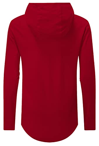 KUYIGO Men's S-5X Short&Long Sleeve Athletic Casual Plus Size Hoodies Sport Sweatshirt Hooded T-Shirts3