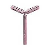 YOUTHLUX Revolution Roller - Germanium Stone Uplifting Face/Body Beauty Massage Tool/Roller/Wand for Skin Tightening/Firming, De-Puffing, Anti-Aging (Rose Gold)
