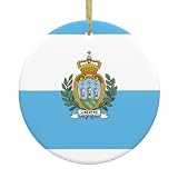 Dimensioni: diametro ornamenti 7,3 cm, 3,5 mm di spessore, dimensioni adeguate per appendere all'albero di Natale, torcia, porta, finestra, parete cubica, soffitto o anche alla parete del giardino.