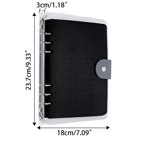 Broschen Pin Organizer, Filz Broschen Pin Display Holder, Emaille Pin Display Seiten zur Aufbewahrung 8 Seiten, zur Aufbewahrung von Broschen und Ansteckern, 23.7 x 18 x 3 cm (Schwarz)