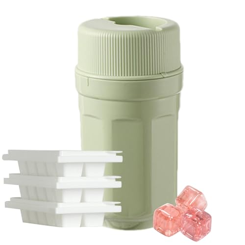 Bandeja giratoria para cubitos de hielo, molde portátil desmontable para cubitos de hielo, bandejas de hielo de fácil liberación, moldes de hielo de grado alimenticio para el hogar, cafetería,