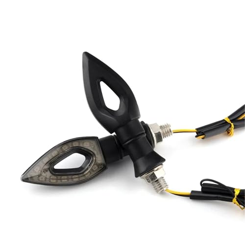 Clignotants moto 12 LED orange pour indicateurs de direction 12V