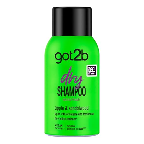 Image of Got2b Dry Shampoo Instant Fresh Up Extra Fresh, Oil Absorbing Formula with 48h Fragrance Of Apple & Sandalwood With Fresh Hair Feel And Volume - 100ml