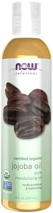 NOW Solutions, Organic Jojoba, Moisturizing Multi-Purpose Oil for Face, Hair and Body, 8-Ounce