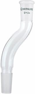 Chemglass CG-1033-45 Series CG-1033 Offset Adapter, 45/50 Joint Size, 270 mm Height, 75 mm Width